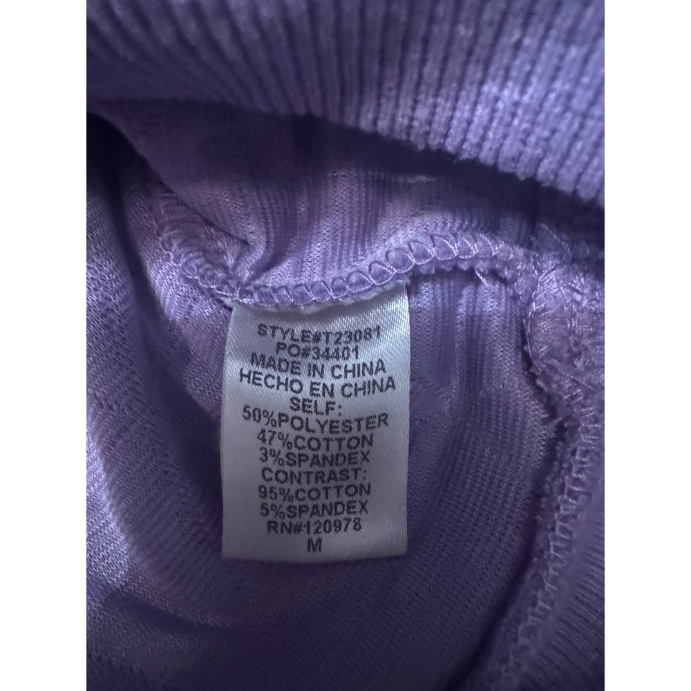 Entro Lavender Purple Quilted Triangle V-Neck Top and Mini Skirt Set Womens M - Picture 4 of 7
